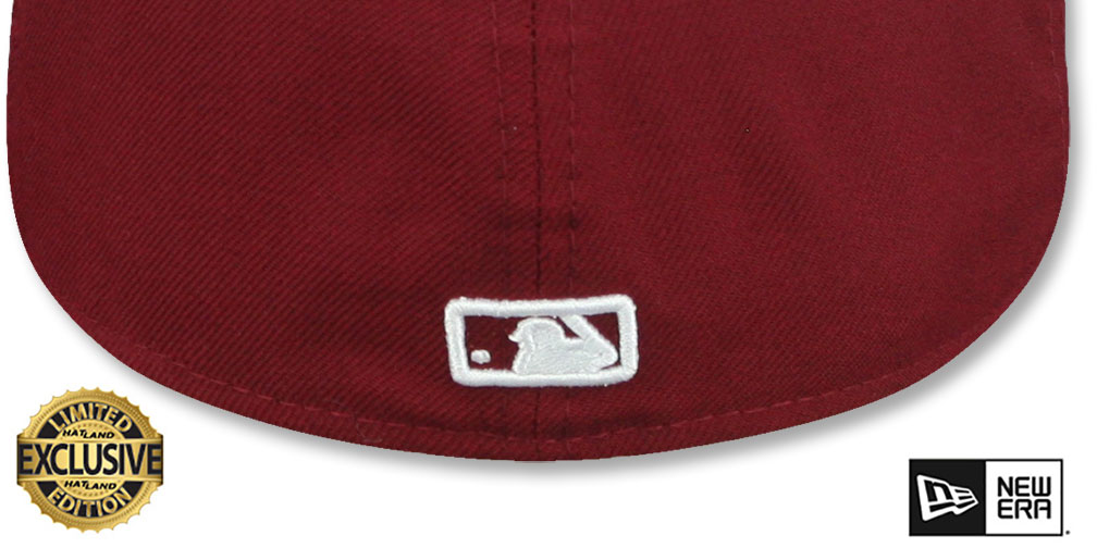 Yankees 'TEAM-BASIC' Burgundy-White Fitted Hat by New Era