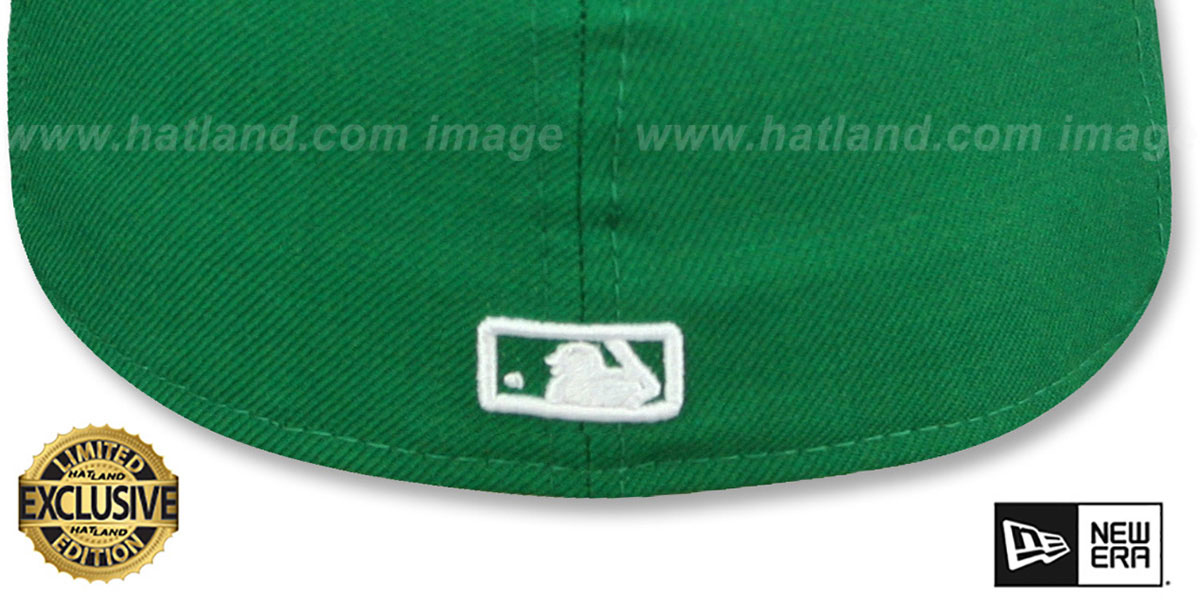 Yankees 'TEAM-BASIC' Kelly Green-White Fitted Hat by New Era