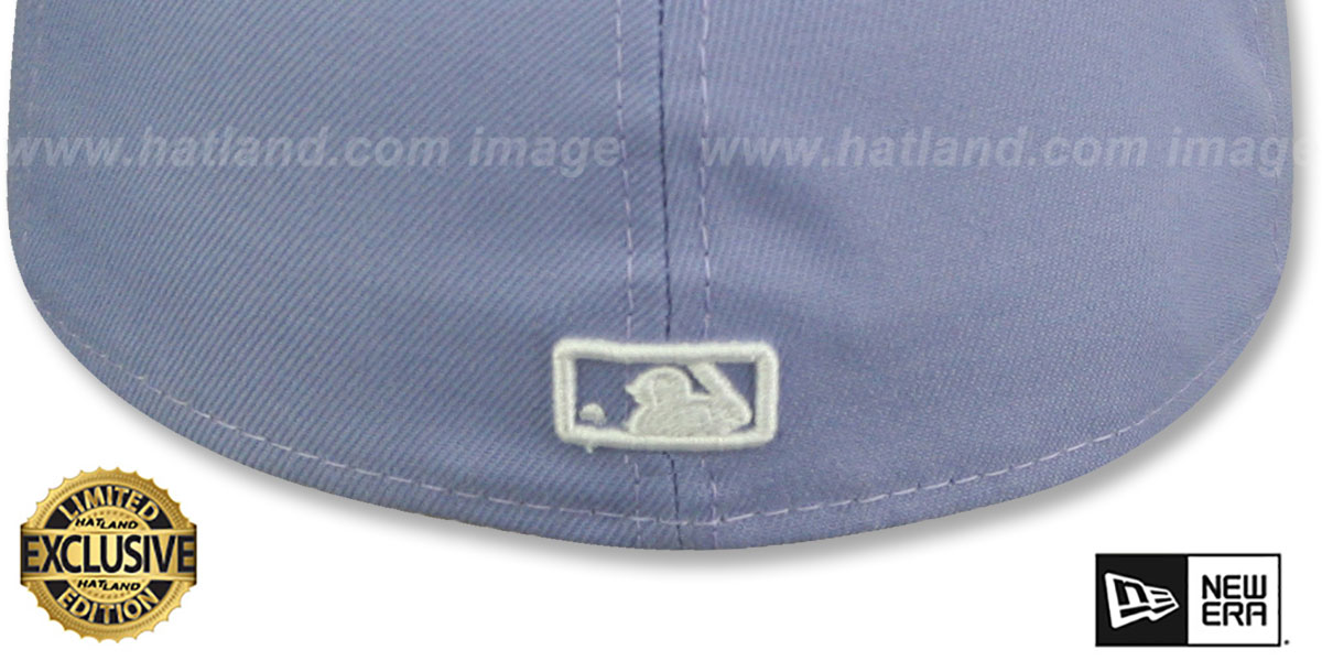 Yankees 'TEAM-BASIC' Lavender-White Fitted Hat by New Era