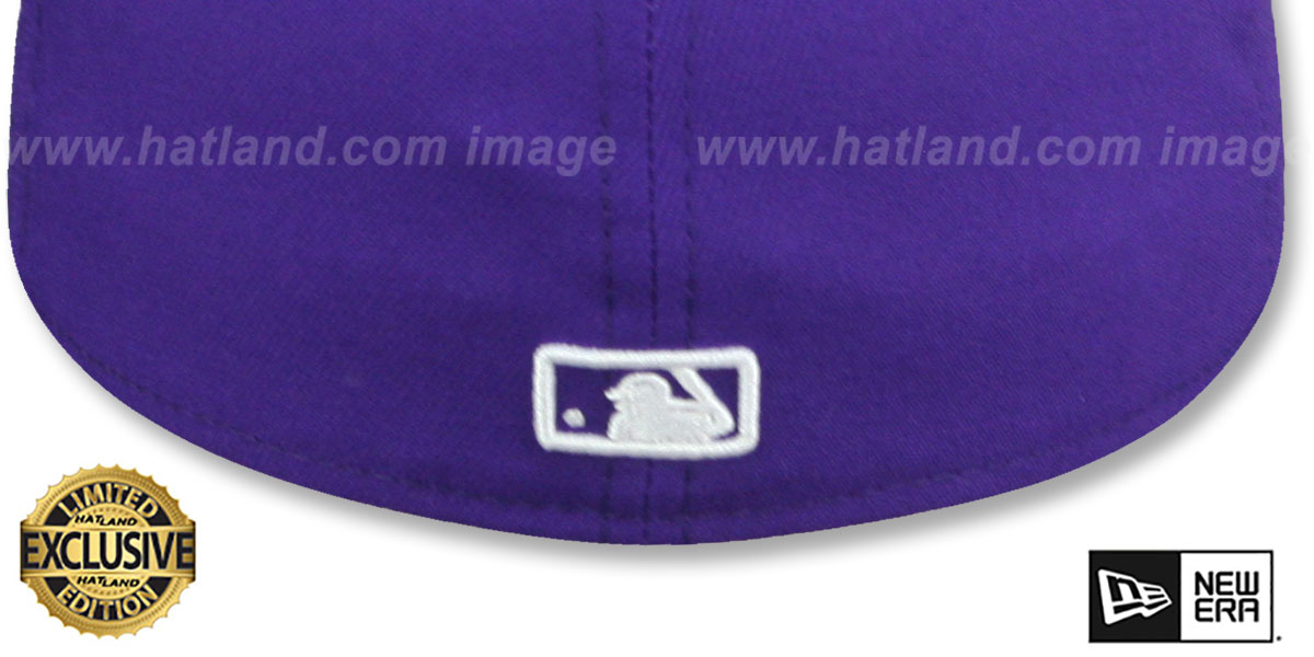 Yankees 'TEAM-BASIC' Purple-White Fitted Hat by New Era