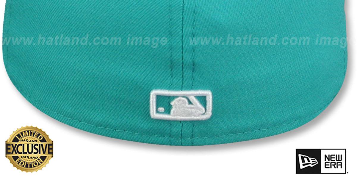 Yankees 'TEAM-BASIC' Teal-White Fitted Hat by New Era