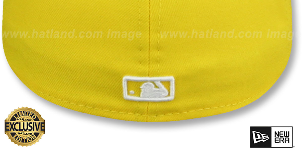 Yankees 'TEAM-BASIC' Yellow-White Fitted Hat by New Era