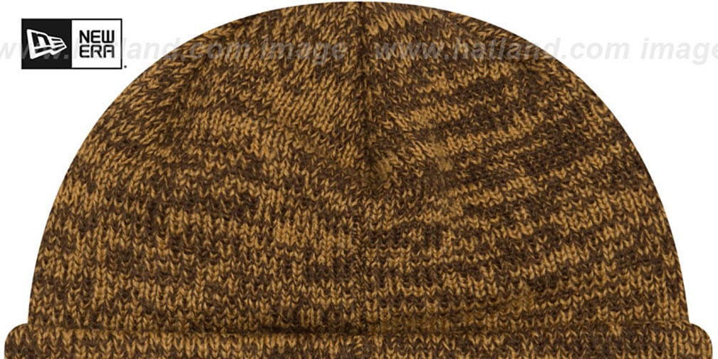 Yankees 'TONAL TRICK' Brown-Wheat Knit Beanie Hat by New Era