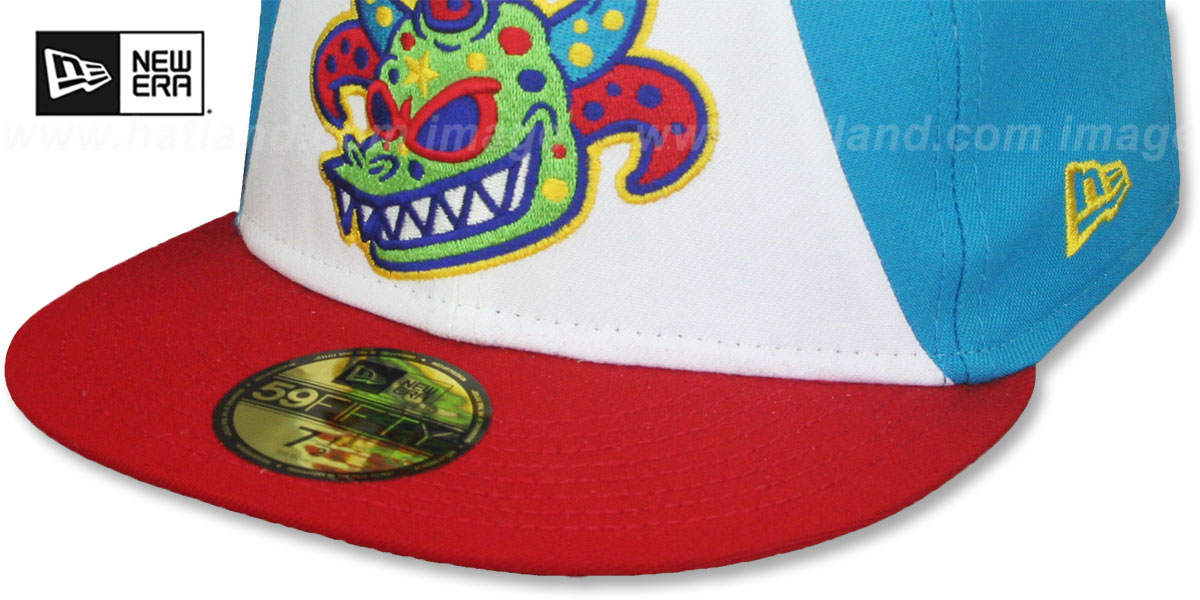 Rail Riders 'COPA' White-Blue-Red Fitted Hat by New Era