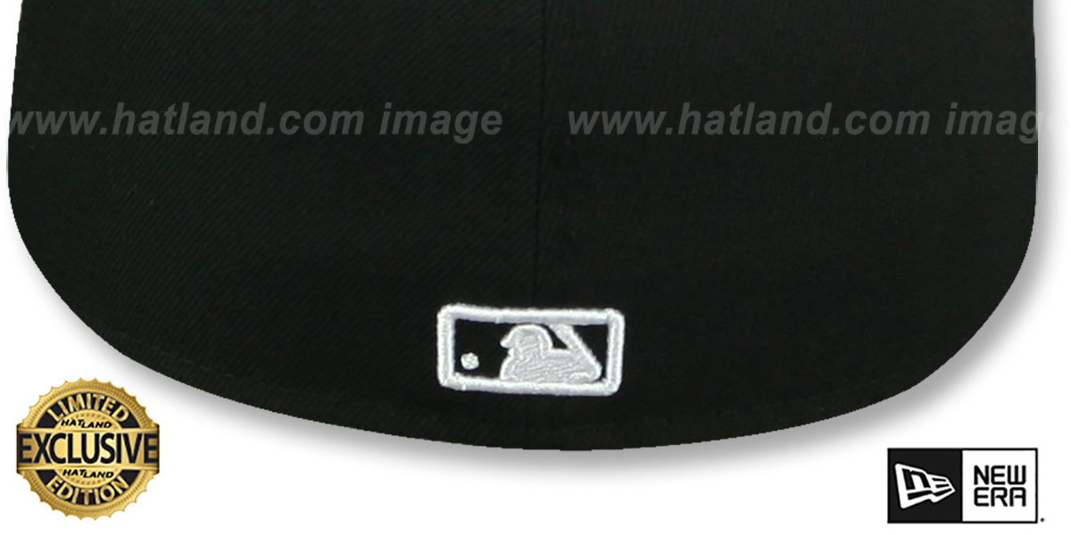 Yankees 'BLACK FLORAL-BOTTOM' Black Fitted Hat by New Era