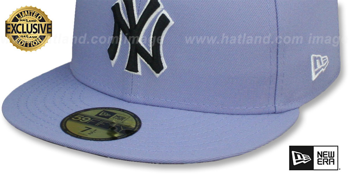 Yankees 'BLACKDANA BOTTOM' Lavender Fitted Hat by New Era