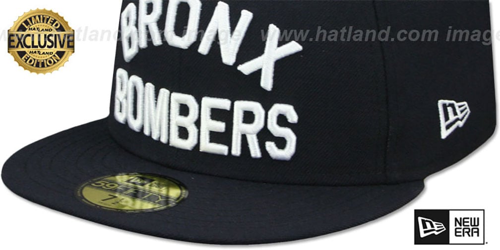 Yankees 'BRONX BOMBERS' Navy Fitted Hat by New Era