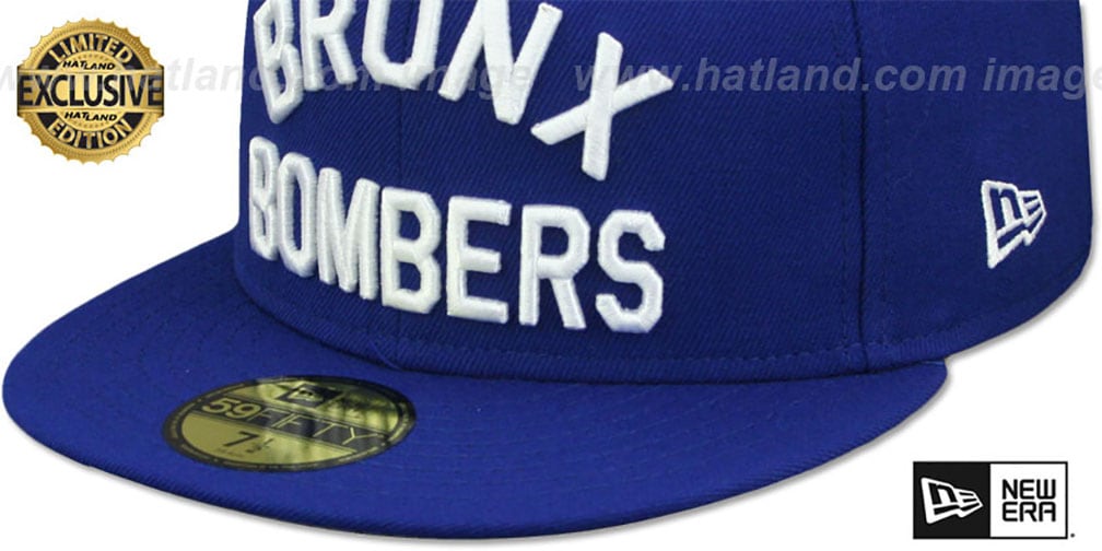 Yankees 'BRONX BOMBERS' Royal Fitted Hat by New Era