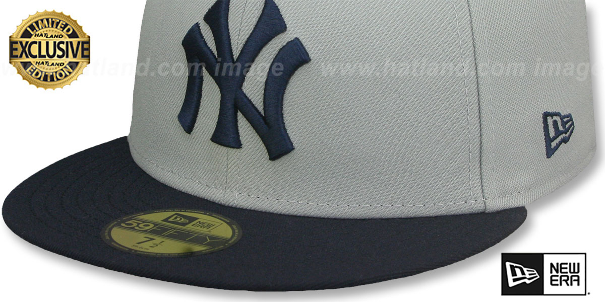 Yankees 'COOPERPACK' Grey-Navy Fitted Hat by New Era