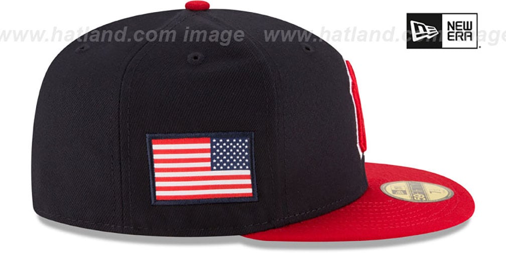 Yankees 'COUNTRY COLORS' Navy-Red Fitted Hat by New Era