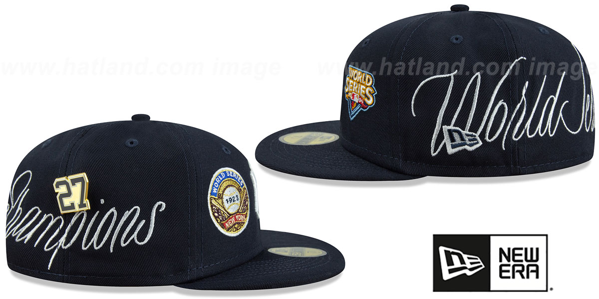 Yankees 'HISTORIC CHAMPIONS' Navy Fitted Hat by New Era