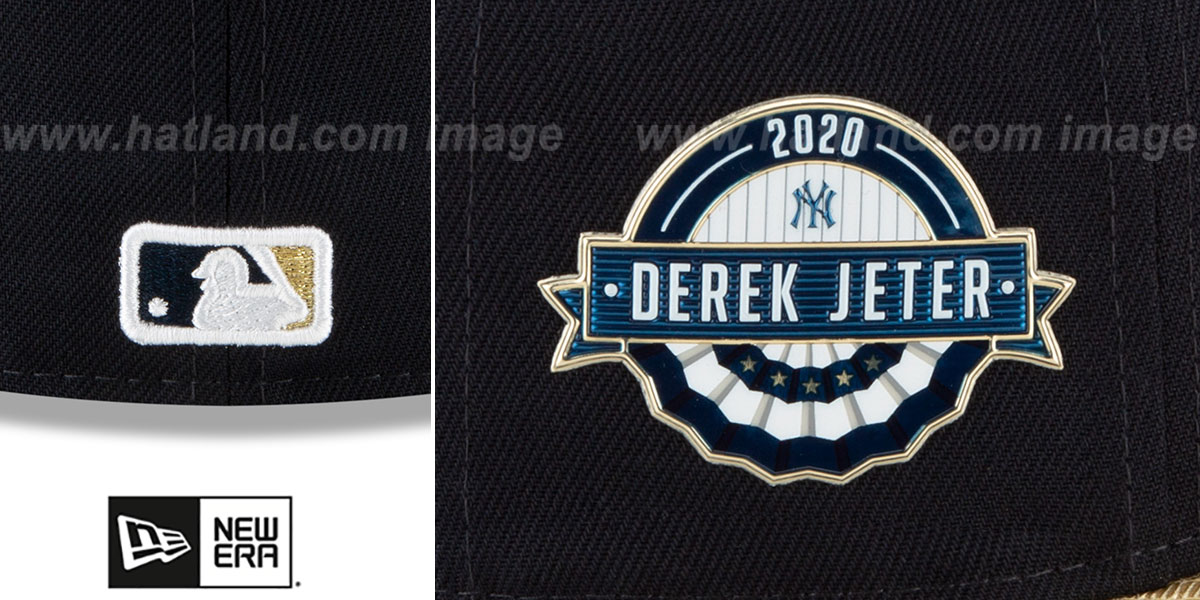 Yankees 'HOF JETER ACHIEVEMENTS' Navy-Gold Fitted Hat by New Era