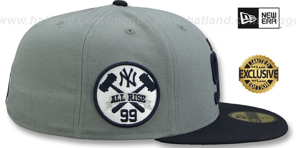 Yankees 'JUDGE ALL RISE SIDE' Grey-Navy Fitted Hat by New Era