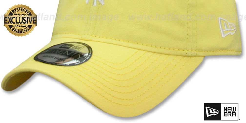 Yankees 'MINI BEACHIN STRAPBACK' Light Yellow Hat by New Era