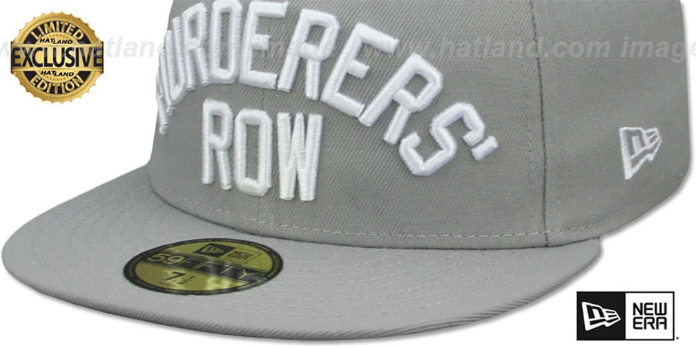 Yankees 'MURDERERS ROW' Light Grey Fitted Hat by New Era