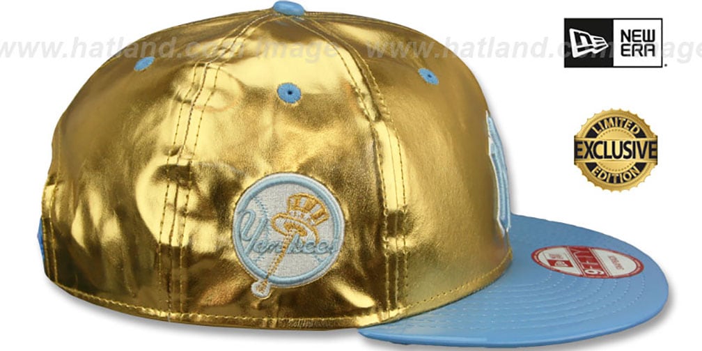 Yankees 'POSH SNAPBACK' Gold-Sky Hat by New Era