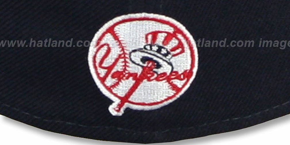 Yankees 'SCRIPT-PUNCH' Navy-Grey Fitted Hat by New Era