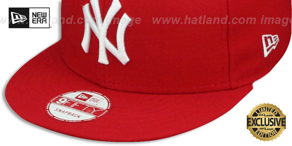 Yankees 'TEAM-BASIC SNAPBACK' Red-White Hat by New Era
