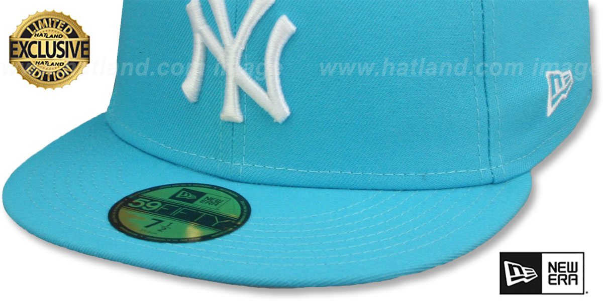Yankees 'TEAM-BASIC' Vice Blue-White Fitted Hat by New Era