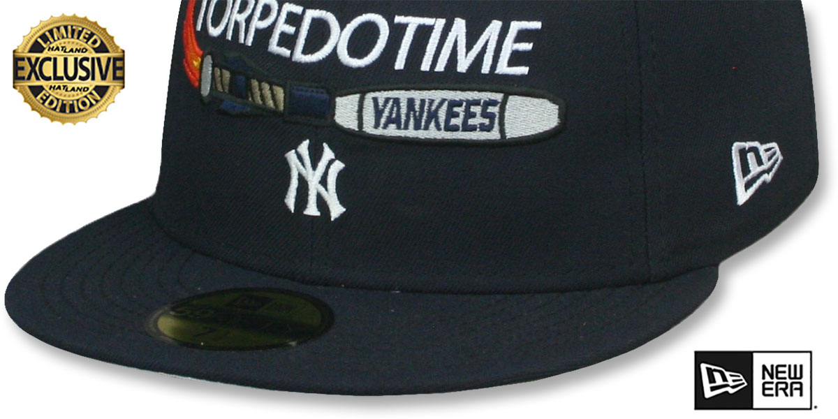 Yankees 'TORPEDOTIME LAUNCH BAT' Navy Fitted Hat by New Era