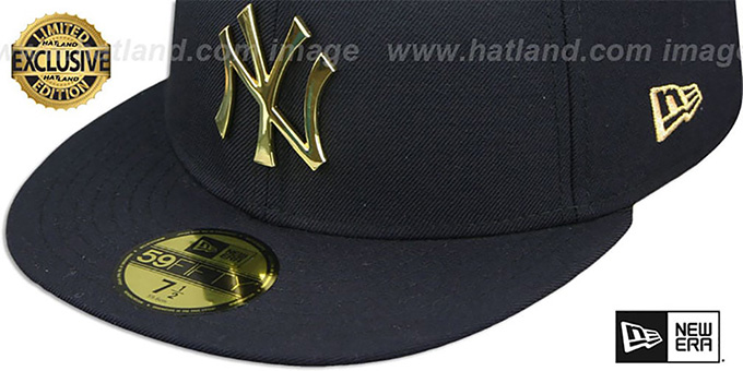 gold yankees hat