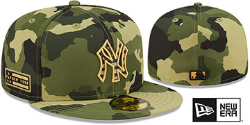 Yankees 2022 ARMED FORCES 'STARS N STRIPES' Hat by New Era