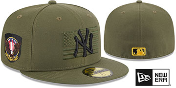 Yankees 2023 ARMED FORCES 'STARS N STRIPES' Hat by New Era