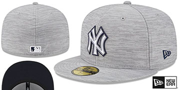 Yankees '2023 CLUBHOUSE' Heather Grey Fitted Hat by New Era