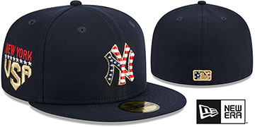 Yankees 2023 'JULY 4TH STARS N STRIPES' Fitted Hat by New Era