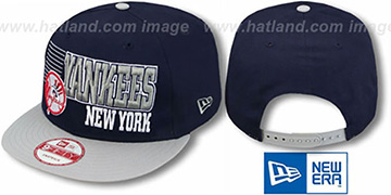 Yankees '2T BORDERLINE SNAPBACK' Navy-Grey Hat by New Era