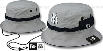 Yankees 'ADVENTURE' Grey Bucket Hat by New Era