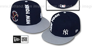 Yankees 'BEELINE' Navy-Grey Fitted Hat by New Era