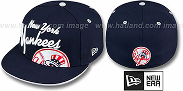 Yankees 'BIG-SCRIPT' Navy Fitted Hat by New Era