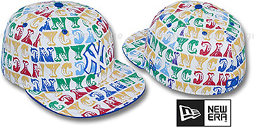 Yankees 'BIG-TOP' White-Multi Fitted Hat by New Era