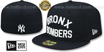 Yankees 'BRONX BOMBERS' Navy Fitted Hat by New Era