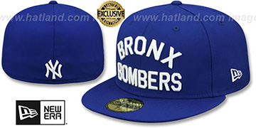 Yankees 'BRONX BOMBERS' Royal Fitted Hat by New Era