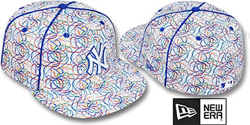 Yankees 'BRUSHED-ART' White-Multi Fitted Hat by New Era