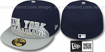 Yankees 'CITY-LINE' Navy-Grey Fitted Hat by New Era