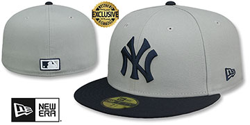 Yankees 'COOPERPACK' Grey-Navy Fitted Hat by New Era