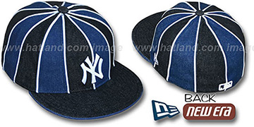 Yankees DENIM '12-PACK' Black-Navy Fitted Hat by New Era