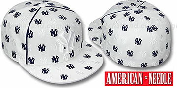 Yankees 'DICE ALL-OVER' White Fitted Hat by American Needle