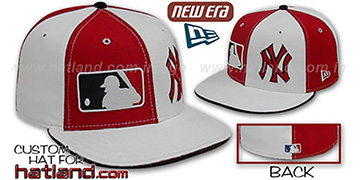 Yankees 'DOUBLE WHAMMY' Red-White Fitted Hat