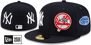 Yankees 'EVOLUTION-PATCHES' Navy Fitted Hat by New Era