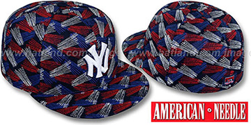 Yankees 'FLICKER' Navy Fitted Hat by American Needle