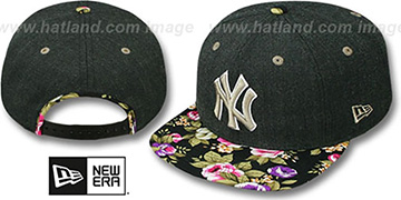 Yankees 'HEATHER BLOOM SNAPBACK' Charcoal-Black Hat by New Era