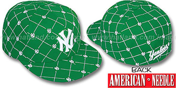 Yankees 'KINGSTON ALL-OVER' Kelly-White Fitted Hat by American Needle