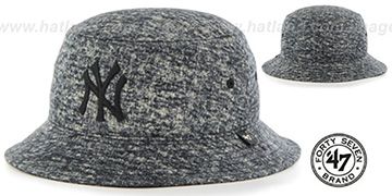 Yankees 'LEDGEBROOK BUCKET' Black Hat by Twins 47 Brand