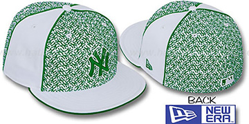 Yankees 'LOS-LOGOS' White-Green Fitted Hat by New Era