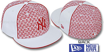 Yankees 'LOS-LOGOS' White-Red Fitted Hat by New Era