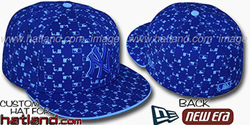 Yankees 'MLB FLOCKING' Royal Fitted Hat by New Era
